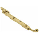 Frelan - Bulb End Casement Window Stay 200mm 8" - Polished Brass - JV306APB - Choice Handles