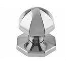 Frelan - Octagonal Centre Door Knob (60mm Diameter) - Polished Chrome - JV49PC - Choice Handles