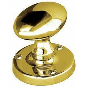 Frelan - Oval Mortice Door Knob  - Polished Brass - JV34BPB - Choice Handles