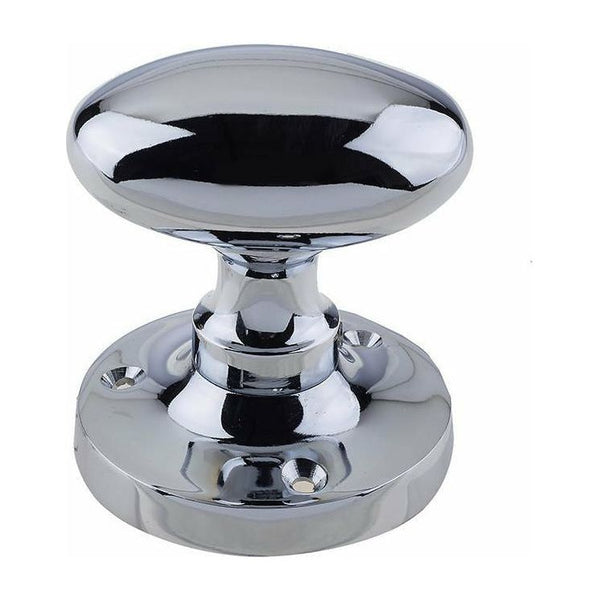 Frelan - Oval Mortice Door Knob  - Polished Chrome - JV34BPC - Choice Handles