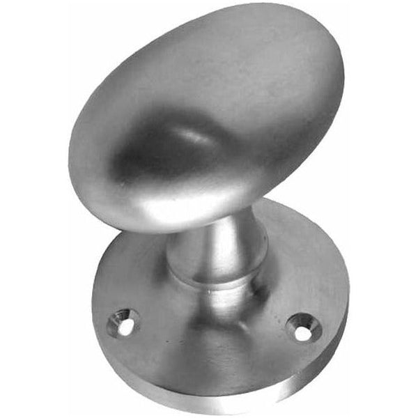 Frelan - Oval Mortice Door Knob - Satin Chrome - JV34BSC