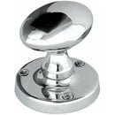 Frelan - Oval Mortice Door Knob  - Polished Chrome - JV34PC - Choice Handles