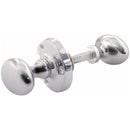 Frelan - Oval Rim Door Knob - Polished Chrome - JV34RPC - Choice Handles