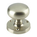 Frelan - Mushroom Mortice Door Knob  - Satin Nickel - JV35SN - Choice Handles