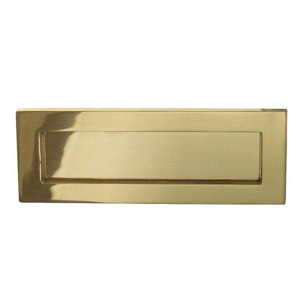 Frelan - Letterplate 254mm x 100mm - Polished Brass - JV36LPB - Choice Handles