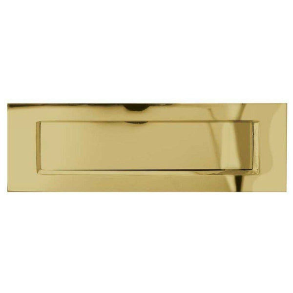 Frelan - Letterplate 355mm x 115mm - Polished Brass - JV36CPB - Choice Handles