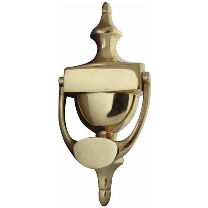 Frelan - Urn Door Knocker, 150mm Diameter - Polished Brass - JV38SPB - Choice Handles