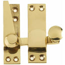 Frelan - Heavy Quadrant Sash Window Fastener - Polished Brass - JV4200PB - Choice Handles