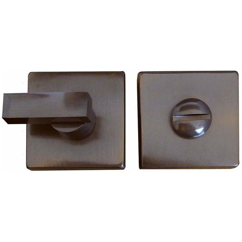 Frelan - Square Bathroom Turn & Release 50mm x 10mm - Dark Bronze - JV4266DB - Choice Handles
