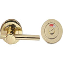 Frelan - Easy Bathroom Turn & Release With Indicator 50mm x 10mm - Polished Brass - JV2888PB - Choice Handles