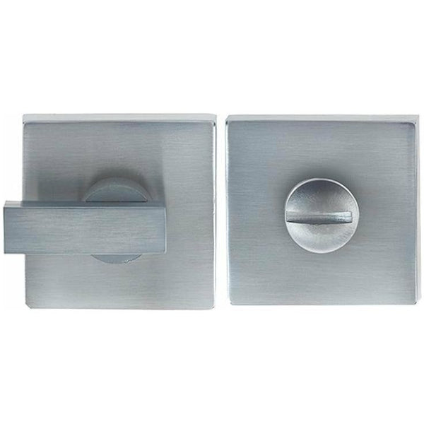 Frelan - Square Bathroom Turn & Release 50mm x 10mm - Satin Chrome - JV4266SC - Choice Handles