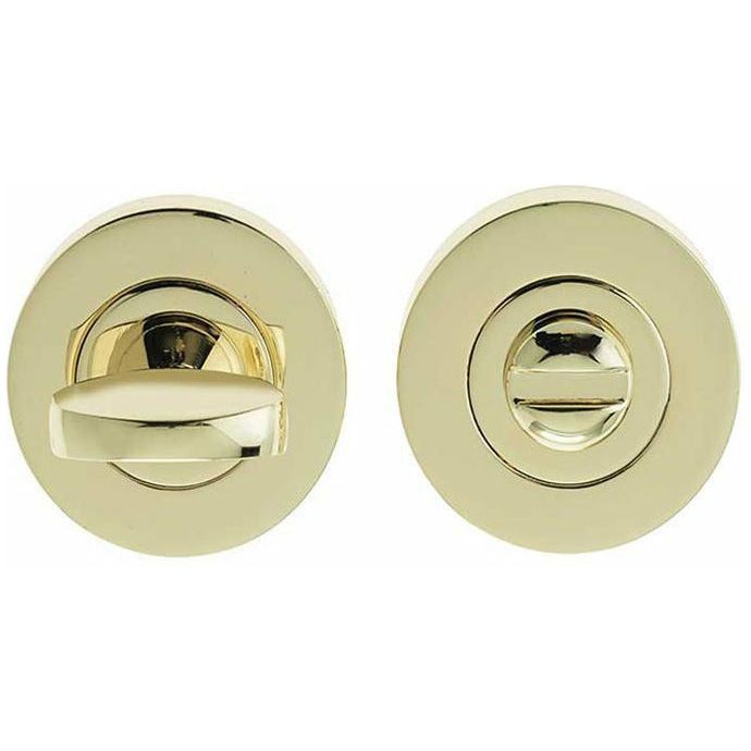 Frelan - Bathroom Turn & Release With Indicator 50mm x 10mm -  PVD Stainless Brass - JV422PVD - Choice Handles