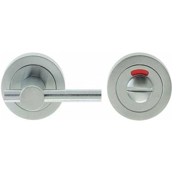 Frelan - Easy Bathroom Turn & Release With Indicator 50mm x 10mm - Satin Chrome - JV2888SC - Choice Handles