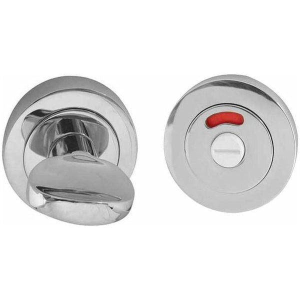 Frelan - Bathroom Turn & Release With Indicator 50mm x 10mm - Polished Chrome - JV421PC - Choice Handles