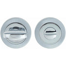 Frelan - Bathroom Turn & Release With Indicator 50mm x 10mm -  Dual Finish - Polished Chrome & Satin Chrome - JV422PCSC - Choice Handles