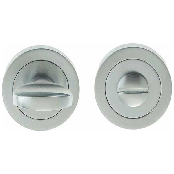 Frelan - Bathroom Turn & Release With Indicator 50mm x 10mm -  Satin Chrome - JV422SC - Choice Handles