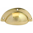 Frelan - Drawer Pull 87mm x 37mm - Polished Brass - JV423PB - Choice Handles