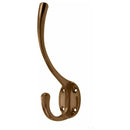 Frelan - Hat & Coat Hook -142mm x 64mm - Antique Brass - JV60AB - Choice Handles