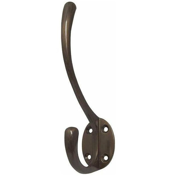 Frelan - Hat & Coat Hook -142mm x 64mm - Dark Bronze - JV60DB - Choice Handles