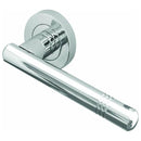 Frelan - Kudos Door Handles On Round Rose  - Satin Chrome - JV507SC - Choice Handles