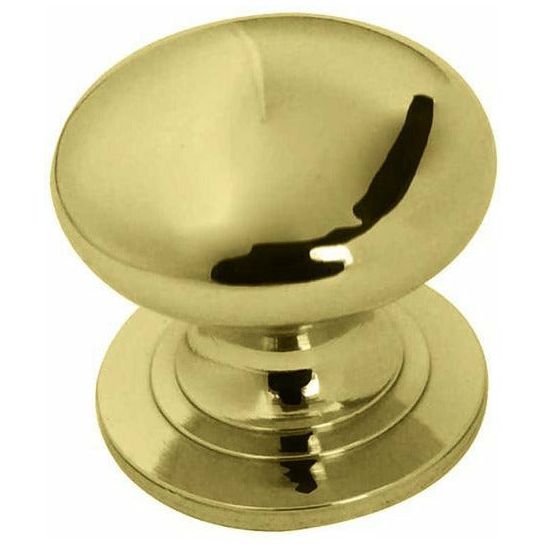 Frelan - Cupboard Knob 32mm - Polished Brass - JV47BPB - Choice Handles