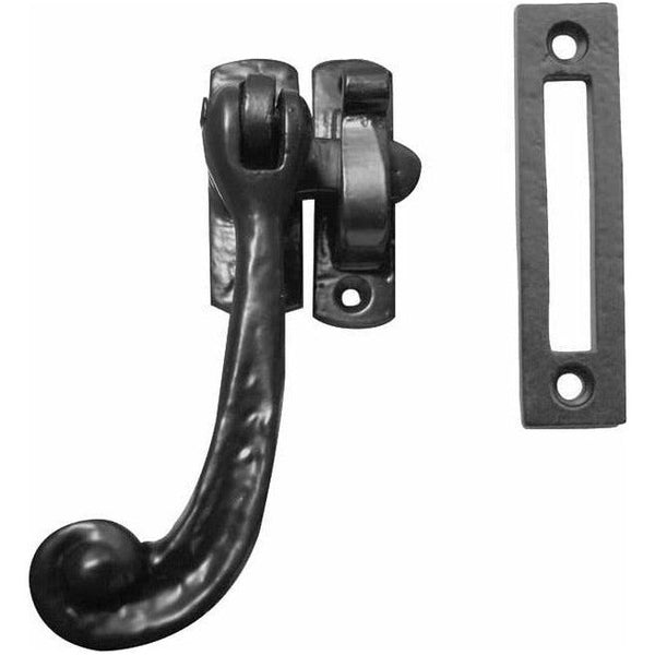 Frelan - Casement Fastener Hook & Mortice Plate - Black Antique - JAB36M - Choice Handles