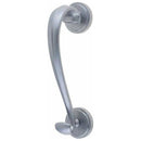 Frelan - Sloan Scroll Door Knocker On Round Rose - Satin Chrome - JV4SC - Choice Handles