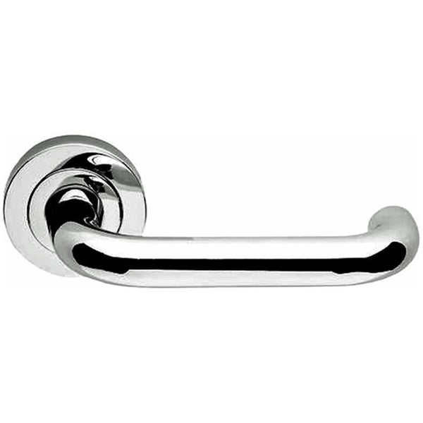 Frelan - Thame Door Handles On Round Rose  - Polished Chrome - JV502PC - Choice Handles