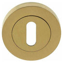 Frelan - Standard Profile Keyhole Hole Escutcheon - Satin Brass - JV503SB - Choice Handles
