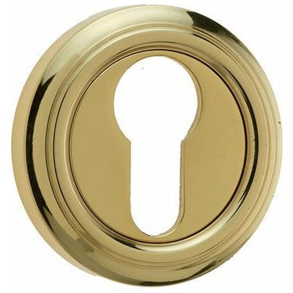 Frelan - Parisian Euro Profile Escutcheon - Polished Brass - JV604EPB - Choice Handles