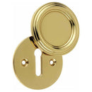Frelan - Parisian Covered Standard Keyhole Profile Escutcheon - Polished Brass - JV605PB - Choice Handles