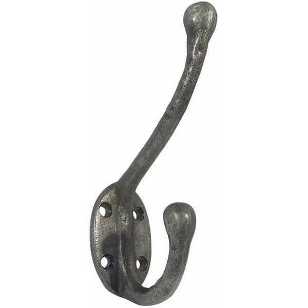 Frelan - Hat & Coat Hook 125mm - Pewter - PEW77 - Choice Handles