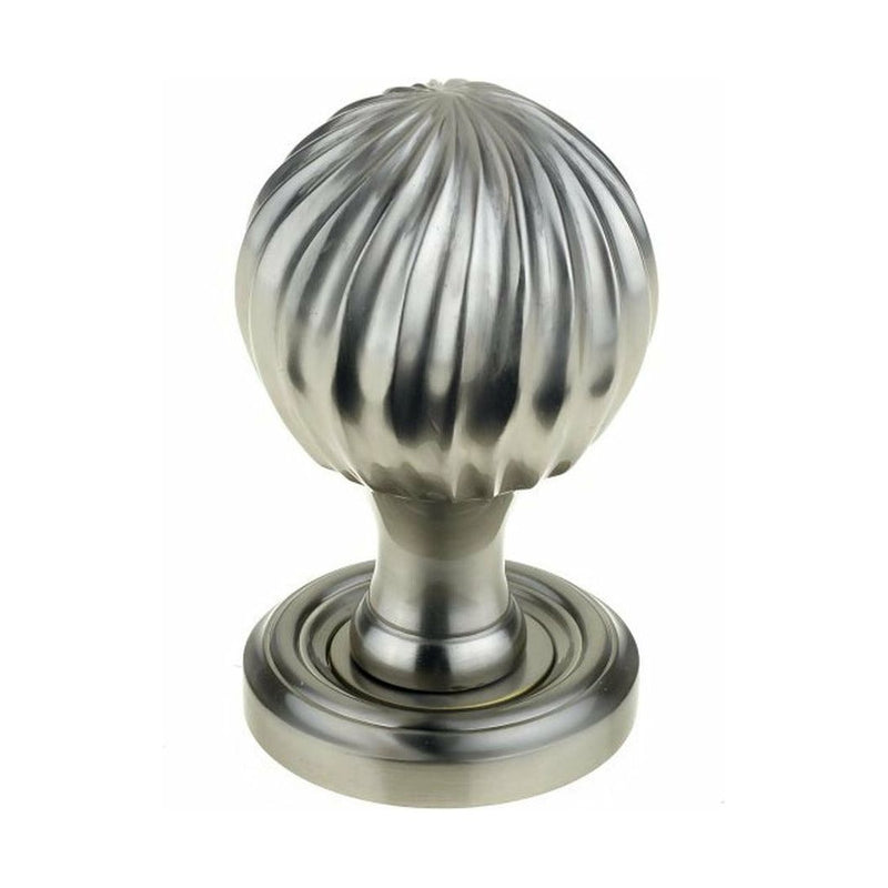 Frelan - Clarisse Mortice Door Knob  - Satin Nickel - JV635SN - Choice Handles