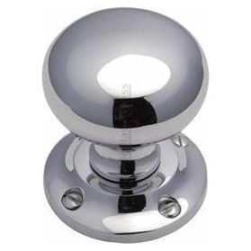 Frelan - Mushroom Mortice Door Knob  - Polished Chrome - JV172BPC - Choice Handles