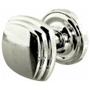 Frelan - Art Deco Square Mortice Door Knob  - Polished Chrome - JV64PC - Choice Handles