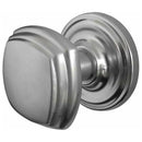 Frelan - Art Deco Square Mortice Door Knob  - Satin Chrome - JV64SC - Choice Handles