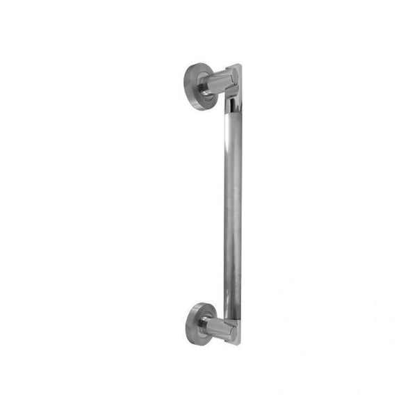 Frelan - Pull Handle On Rose 224mm x 19mm - Polished Chrome/Satin Chrome  - JV791PCSC - Choice Handles