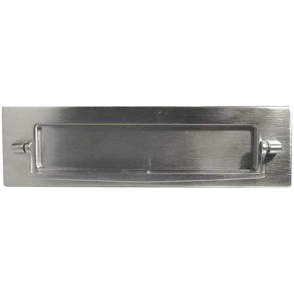 Frelan - Letterplate With Postal Knocker 250mm x 76mm - Satin Chrome - JV80SC - Choice Handles