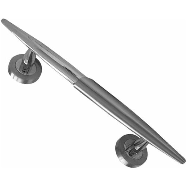 Frelan - Lunar Pull Handle On Rose 210mm c/c - Dual Finish Polished & Satin Chrome - JV815PCSC - Choice Handles