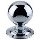 Frelan - Centre Door Knob (75mm Diameter) - Polished Chrome - JV830PC - Choice Handles