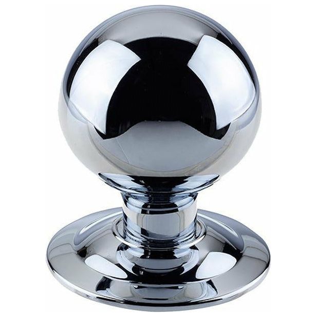 Frelan - Centre Door Knob (75mm Diameter) - Polished Chrome - JV830PC - Choice Handles