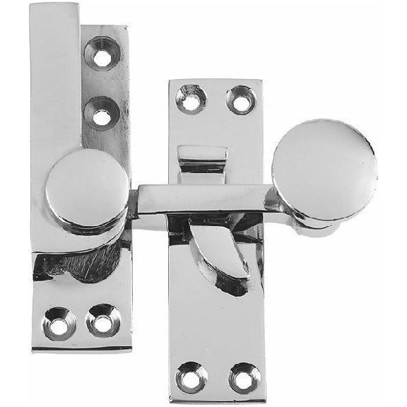 Frelan - Quadrant Sash Window Fastener - Polished Chrome - JV83PC - Choice Handles