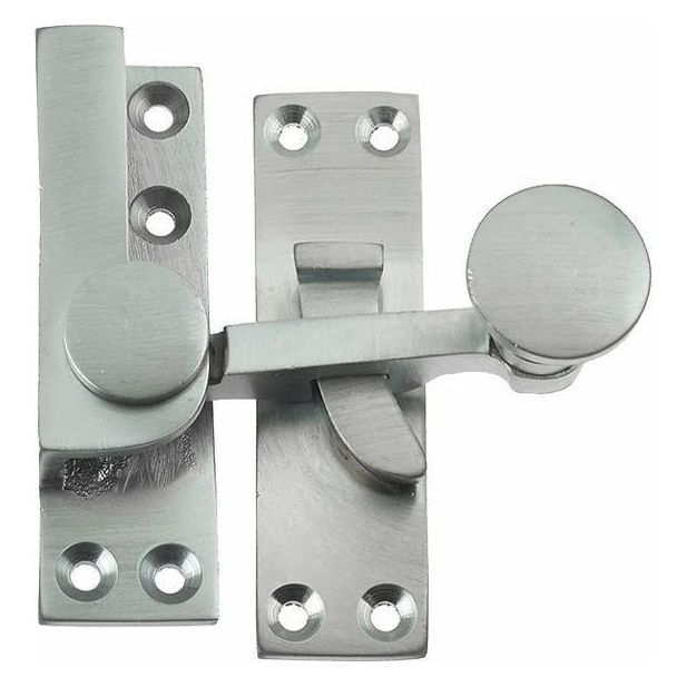 Frelan - Quadrant Sash Window Fastener - Satin Chrome - JV83SC - Choice Handles