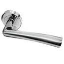 Frelan  - Opal Door Handles On Round Rose  - Polished Chrome - JV844PC - Choice Handles
