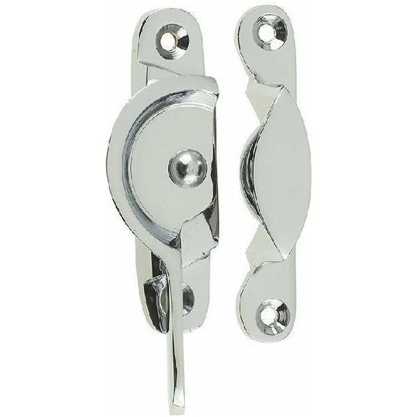 Frelan - Narrow Fitch Sash Window Fastener - Polished Chrome - JV89NPC - Choice Handles