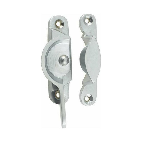 Frelan - Narrow Fitch Sash Window Fastener - Satin Chrome - JV89NSC - Choice Handles