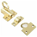 Frelan - Fanlight Window Catch With Ring Pull (63mm) - Polished Brass - JV950PB - Choice Handles