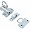 Frelan - Fanlight Window Catch With Ring Pull (63mm) - Satin Chrome - JV950SC - Choice Handles