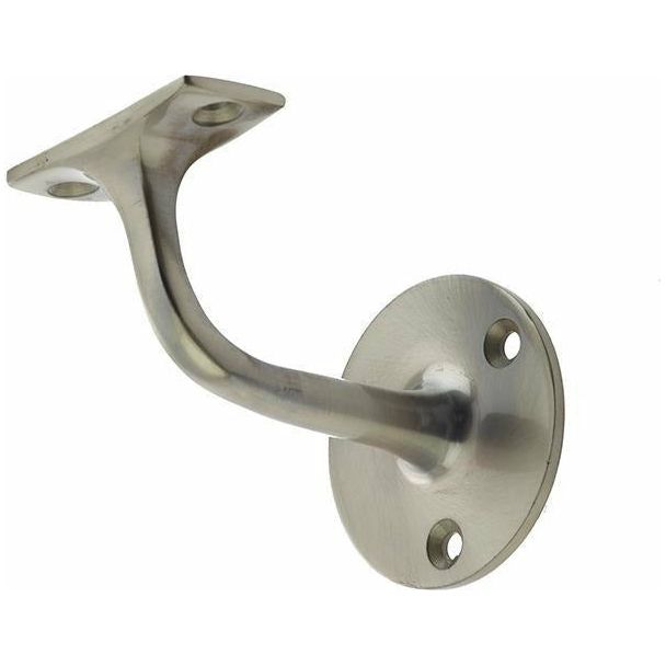 Frelan - Zinc Handrail Bracket 75mm - Satin Nickel - JV95BSN - Choice Handles