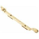 Frelan - Heavy Casement Spoon End Window Stay 305mm (12") - Polished Brass - JV44BPB - Choice Handles